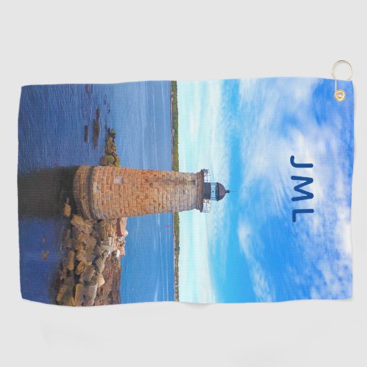 Whaleback Lighthouse Golfhanddoek (Horizontaal)