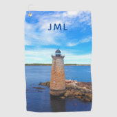 Whaleback Lighthouse Golfhanddoek (Voorkant)