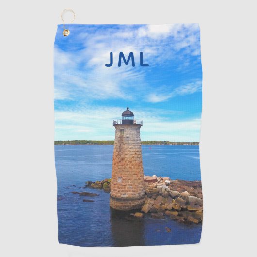 Whaleback Lighthouse Golfhanddoek (Voorkant)