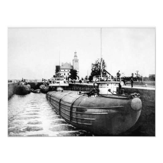 Whaleback Steamers op Foto Afdruk (Voorkant)