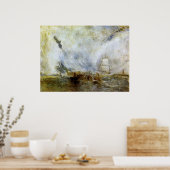 Whalers van Joseph Mallord Turner Poster (Keuken)