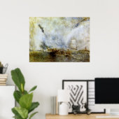 Whalers van Joseph Mallord Turner Poster (Thuiskantoor)