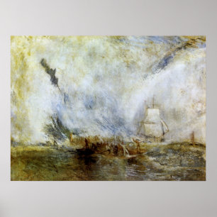 Whalers van Joseph Mallord Turner Poster