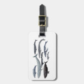Whales and right whales bagagelabel (Voorkant verticaal)