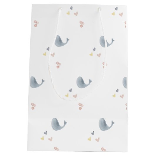 Whales & Hearts Gift Bag Medium Cadeauzakje (Achterkant)