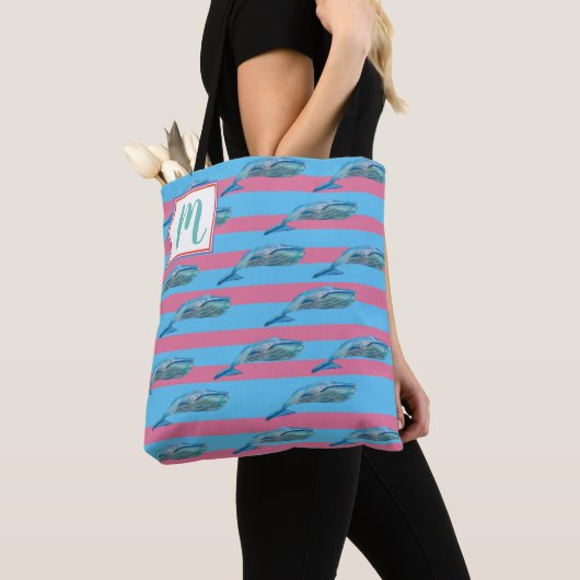 Whales Monogram Tote Bag (Dichtbij)