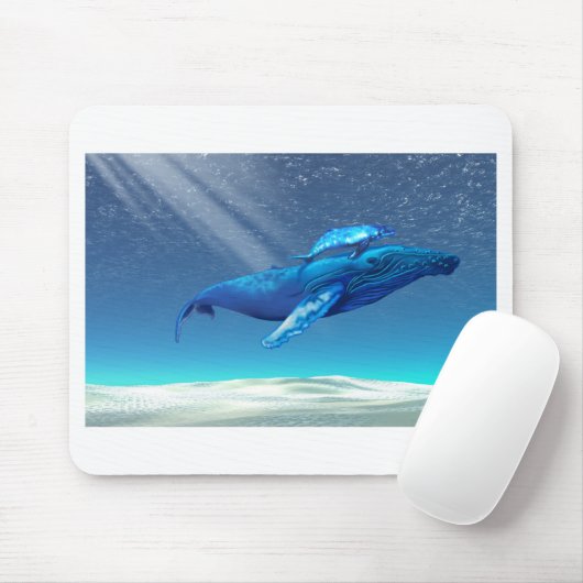 WHALES MOUSEPAD MUISMAT (Met muis)