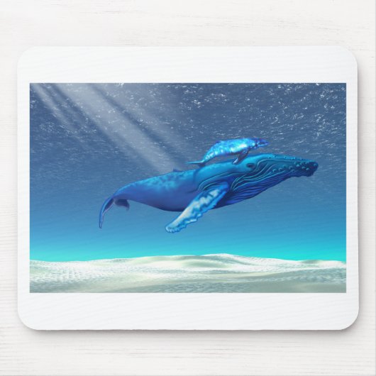 WHALES MOUSEPAD MUISMAT (Voorkant)