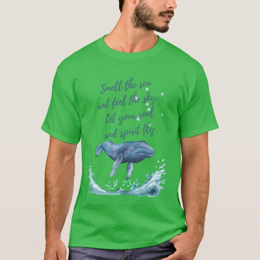 Whales Soul Quote gift T-shirt (Voorkant)