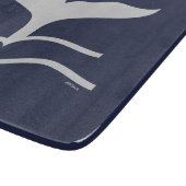 Whales Tail Pattern Navy and Grey Snijplank (Hoek)