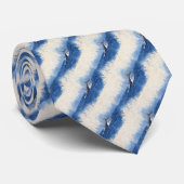 Whale's Tail Waves Ocean Sea Water Beach Art Stropdas (Opgerold)