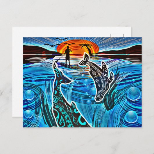 Whales Tale Briefkaart (Voorkant / Achterkant)