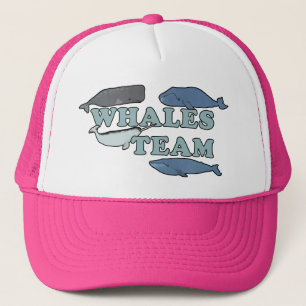 Whales Team Environmental Whale Lover Pink Trucker Pet