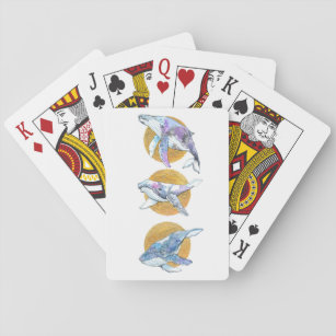 Whales Trio Fly Float en Dream Pokerkaarten