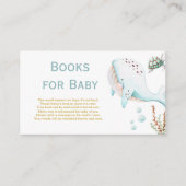 Whales Under the Sea Books for Baby Shower Informatiekaartje (Voorkant)