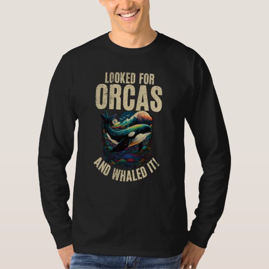 Whales Watch Dolphin Pottwhal  Saying Orca Whale   T-shirt (Voorkant)