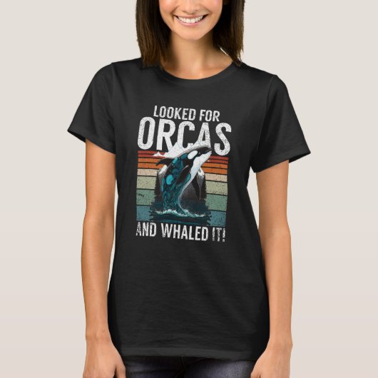 Whales Watch Dolphin Pottwhal  Saying Orca Whale   T-shirt (Voorkant)