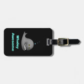 Whaley Awesome Funny Whale Pun Design Bagagelabel (Voorkant horizontaal)