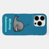 Whaley Awesome Funny Whale Pun Design Case-Mate iPhone Case (Achterkant (horizontaal))
