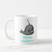 Whaley Awesome Funny Whale Pun Design Koffiemok (Links)