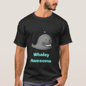 Whaley Awesome Funny Whale Pun Design T-shirt (Voorkant)