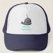 Whaley Awesome Funny Whale Pun Design Trucker Pet (Voorkant)