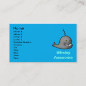 Whaley Awesome Funny Whale Pun Design Visitekaartje (Voorkant)