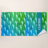 Whaley Cool Beach Handdoek – Custom Name Edition! (Voorkant)