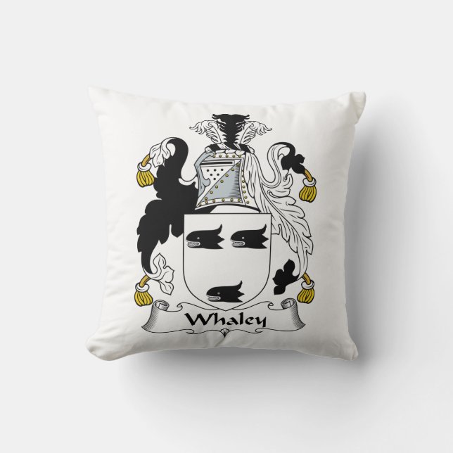 Whaley Family Crest Kussen (Voorkant)