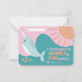 Whaley Finstastic - Klaslokaal Valentijn Notitiekaartje (Voorkant)