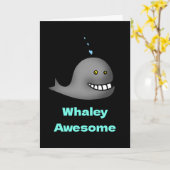 Whaley Geweldig Grappig Gefeliciteerd Kaart (Gele Bloem)