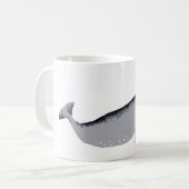 Whaley Good Coffee Text Narwhal Whale Koffiemok (Voorkant links)
