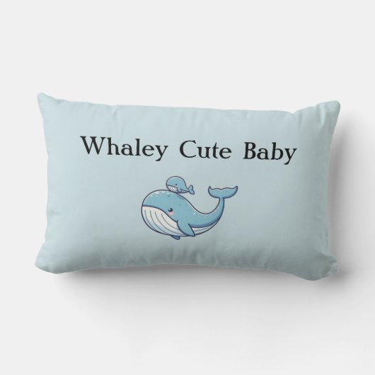 Whaley Schattige Baby Kussen (Achterkant)