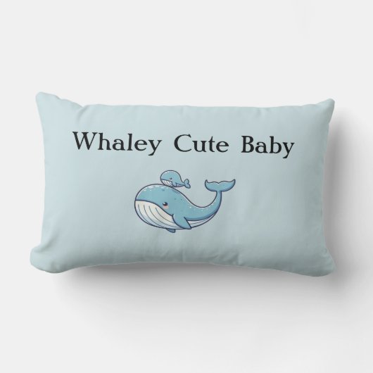 Whaley Schattige Baby Kussen (Voorkant)