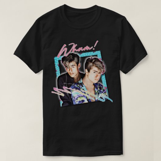 Wham 80s Stijlontwerp T-shirt (Design voorkant)