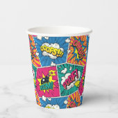 Wham! Bam! - Retro Comic Explosions Pop Art Papieren Bekers (Achterkant)