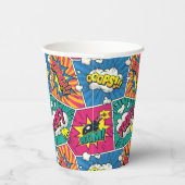 Wham! Bam! - Retro Comic Explosions Pop Art Papieren Bekers (Rechts)