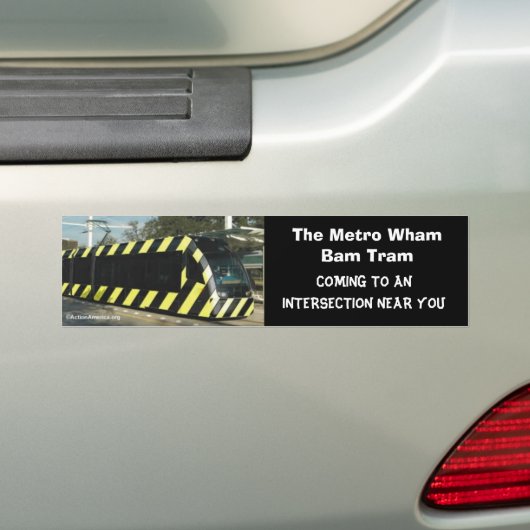Wham Bam Tram Bumpersticker (Op auto)