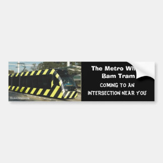 Wham Bam Tram Bumpersticker