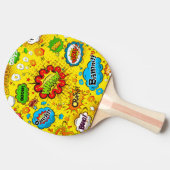 Wham Bamm klinkt achtergrond Tafeltennisbatje (Zijkant)