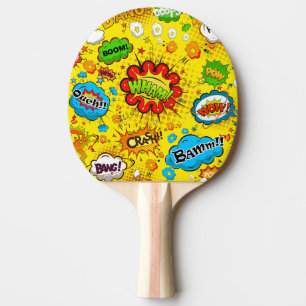 Wham Bamm klinkt achtergrond Tafeltennisbatje
