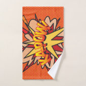 WHAM BANG KAPOW Fun Retro Comic Book Pop Art Bad Handdoek (Handdoek)