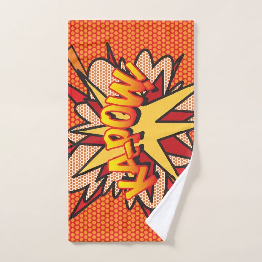 WHAM BANG KAPOW Fun Retro Comic Book Pop Art Bad Handdoek (Handdoek)