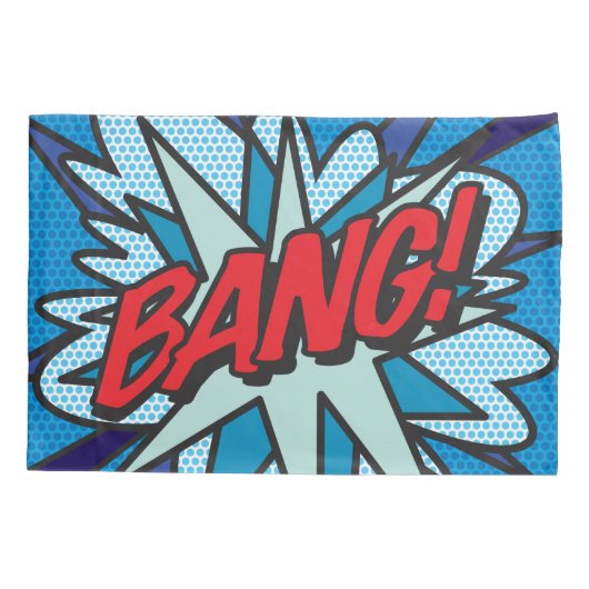 WHAM BANG Leuk Retro Stripboek Pop Art Kussensloop (Achterkant)
