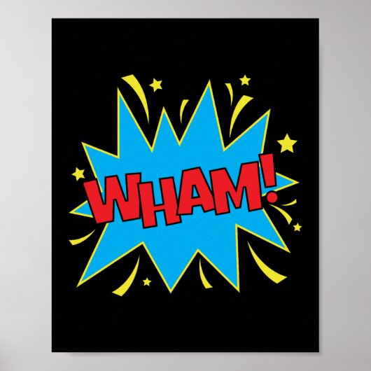 Wham! Bold Pop Art Comic Impact Poster (Voorkant)