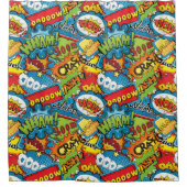 Wham Boom Crash! Shower Curtain Douchegordijn (Voorkant)