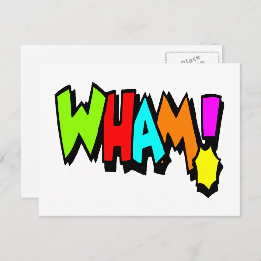 Wham. Briefkaart (Voorkant / Achterkant)