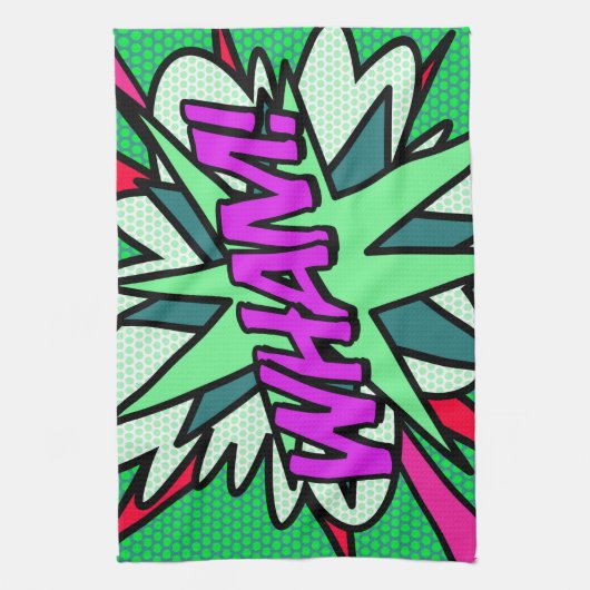 WHAM Comic Book Cool Modern Theedoek (Verticaal)