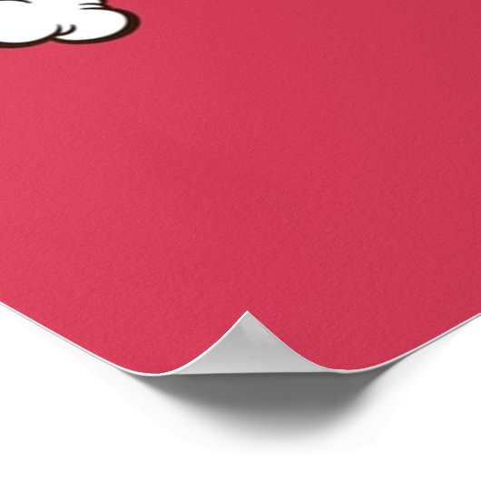 Wham Comic Book Funny Sound Effects Poster (Hoek)