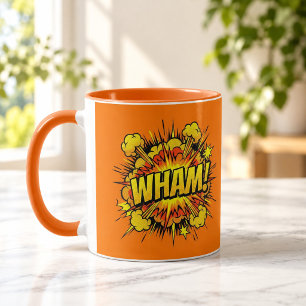 WHAM Comic Book Pop Art Oranje Combo Mok